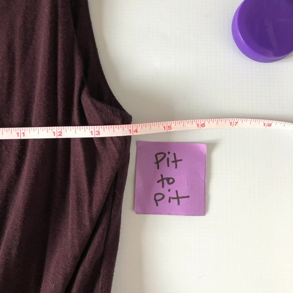 Athleta Keyhole Maxi Dress Purple Small Side Slit Sleeveless - Picture 7 of 8